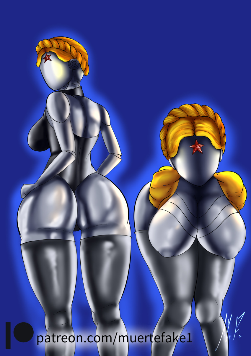 2girls atomic_heart ballerina big_ass big_breasts big_butt female_only left_(atomic_heart) muertefake multiple_girls right_(atomic_heart) robot robot_girl robot_humanoid the_twins the_twins_(atomic_heart) twins video_games