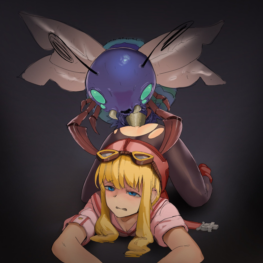 1girls anal blonde_hair blonde_hair blue_eyes female insects jalition rape tagme