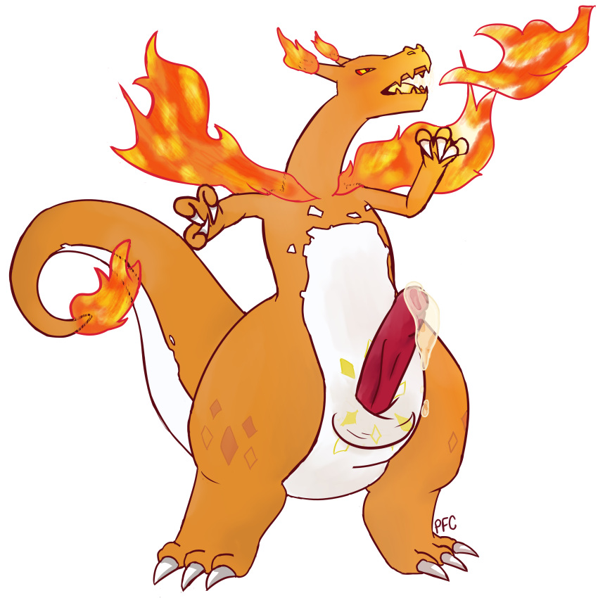 absurd_res charizard feral generation_1_pokemon gigantamax_charizard gigantamax_pokemon hi_res male nintendo pokefancompletionist pokemon pokemon_(species) solo