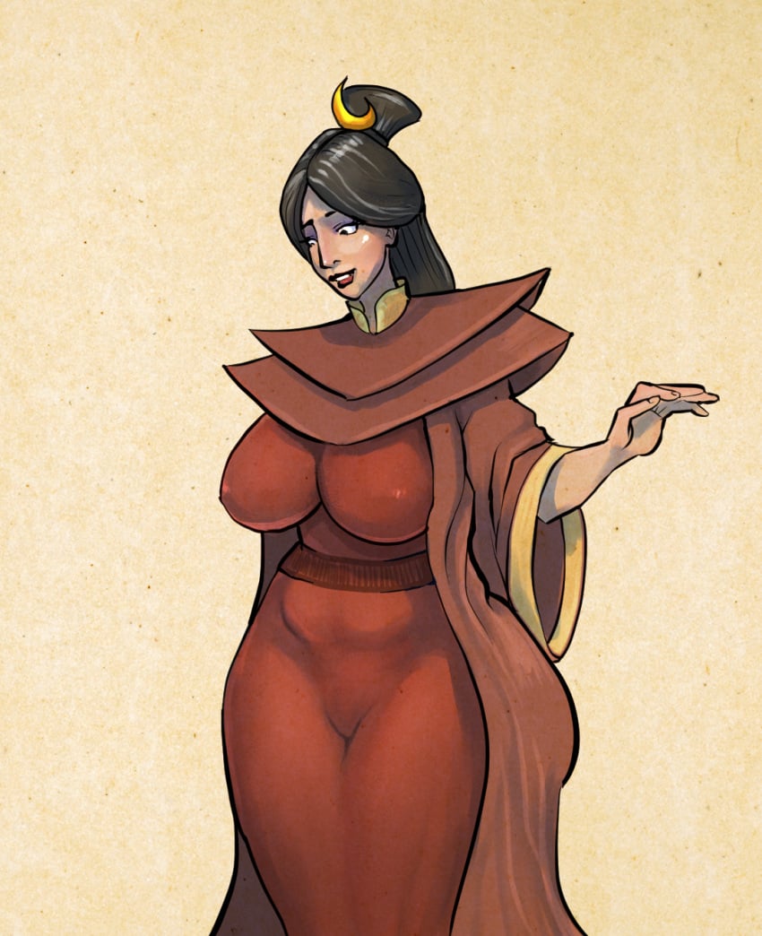 1girls avatar_the_last_airbender big_breasts black_hair breasts clothed_female clothing curvaceous curvy curvy_figure delly female female_only hair_bun hair_ornament married_woman mature_female milf mother nickelodeon solo standing ursa_(avatar) wide_hips