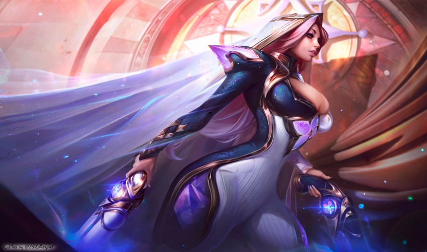 3rd_party_edit big_breasts broken_covenant_miss_fortune_prestige_edition broken_covenant_series cleavage edited female huge_breasts league_of_legends miss_fortune official_artwork_edit prestige_skin usuarioregular2600