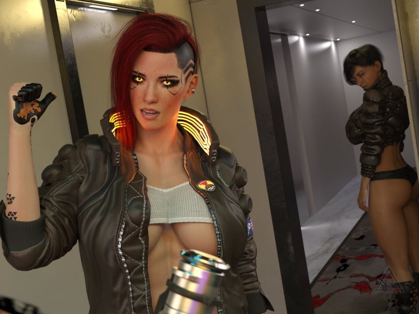 1girls 2futas 3d athletic athletic_female athletic_futanari big_breasts breasts busty cd_projekt_red curvaceous curvy curvy_figure cyberpunk cyberpunk_(series) cyberpunk_2077 digital_media_(artwork) eyebrows eyelashes eyes female female_focus female_only fit fit_female futanari hair hips hourglass_figure huge_breasts human kokoro3dx kokoro_(kokoro3dx) large_breasts legs light-skinned_female light_skin lips lower_body mature mature_female offscreen_character thick thick_legs thick_thighs thighs toned toned_female top_heavy upper_body v_(cyberpunk_2077) valerie_(cyberpunk_2077) voluptuous waist wide_hips