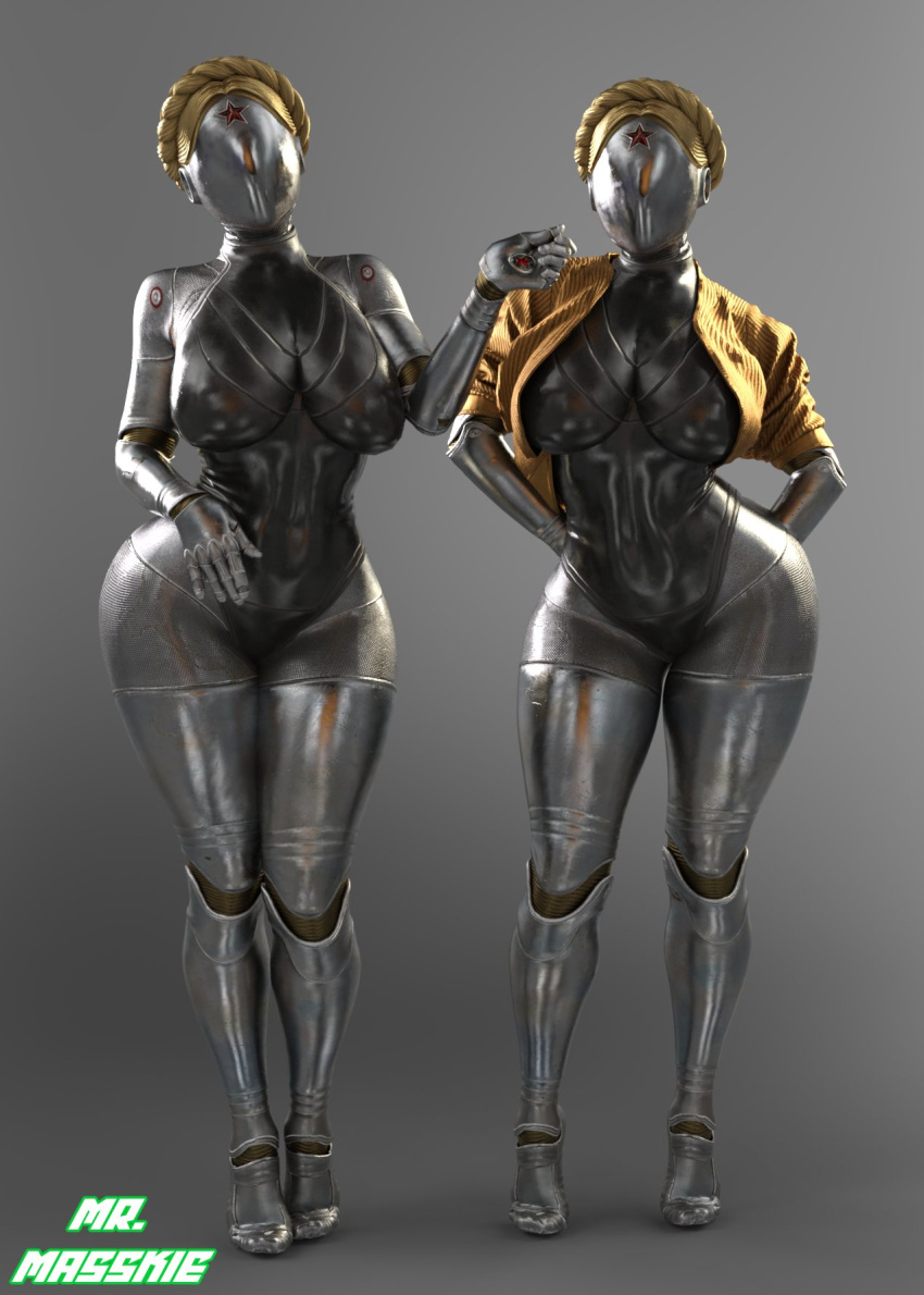 2girls 3d android android_girl athletic athletic_female atomic_heart ballerina big_breasts big_thighs breasts bust busty cleavage curvaceous curvy curvy_figure digital_media_(artwork) eyes faceless faceless_character faceless_female female female_focus female_only fit fit_female focus_entertainment gynoid hips hourglass_figure huge_ass huge_breasts humanoid large_breasts left_(atomic_heart) legs mature mature_female metallic_body mrmasskie mundfish right_(atomic_heart) robot robot_girl robot_humanoid russian soviet soviet_union the_twins_(atomic_heart) thick thick_ass thick_hips thick_legs thick_thighs thighs top_heavy twins upper_body voluptuous waist wide_hips