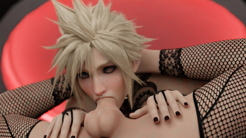 3d aineksfm autofellatio blowjob cloud_strife crossdressing deepthroat femboy final_fantasy final_fantasy_vii final_fantasy_vii_remake gay makeup male male_only masturbation selfcest square_enix thunder_head twink uncensored yaoi