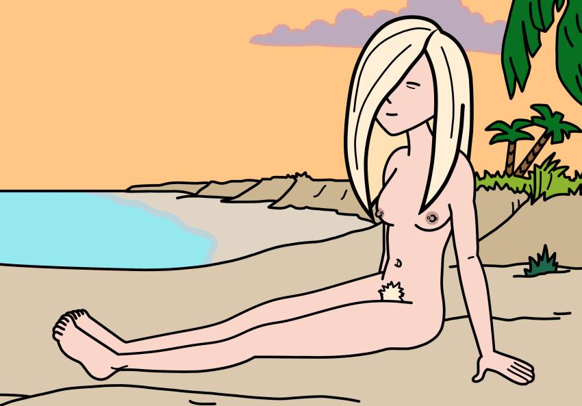 1girls 2023 2d 5_fingers 5_toes accurate_art_style areola areolae arms bare_arms bare_breasts bare_legs bare_midriff bare_shoulders bare_thighs barefoot beach belly_button blonde_hair blonde_pubic_hair bottomless bottomless_female breasts burnout_girl bushy_pubes casual_nudity closed_eyes color colored completely_naked completely_naked_female completely_nude completely_nude_female daria detailed_background erect_nipples feet feet_together female female_focus female_only fingers full_body hair hair_covering_eye hands hi_res highres innie_belly_button innie_navel j_d_ legs light-skinned_female light_skin mtv naked naked_female navel nipple_piercing nipples no_bra no_clothes no_panties no_sex nonsexual_nudity nude nude_female nudity ocean outdoors outside pale-skinned_female pale_skin palm_tree palm_trees perky_nipples pierced_nipples piercing pubes pubic_hair sand sea self_upload simple_shading sitting sitting_down sitting_on_sand slight_smile slim slim_girl solo solo_female solo_focus sunset thighs toes trees unshaved_pussy young