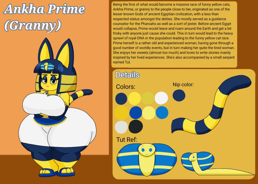 2023 animal_crossing ankha ankha_prime_(user3345) anthro big_ass big_breasts breasts bubble_butt english_text felid feline female huge_ass tagme text thick_thighs user3345 wide_hips