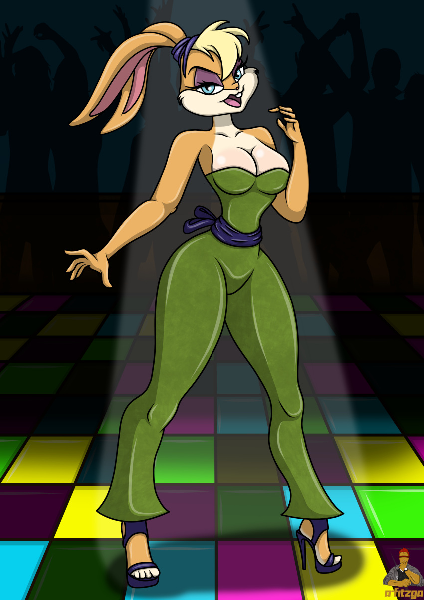 a-fitzga dance dancing dress fur furry high_heels lola_bunny looney_tunes space_jam