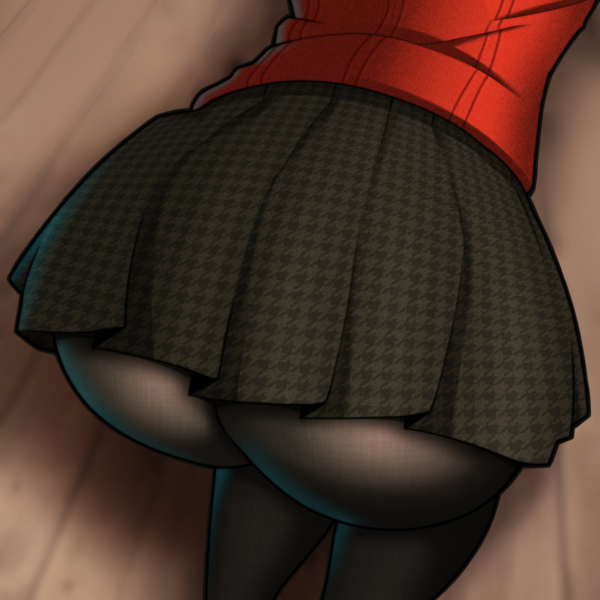 amagi_yukiko ass ass_focus atlus female female_only mwxxxart persona persona_4 solo tagme