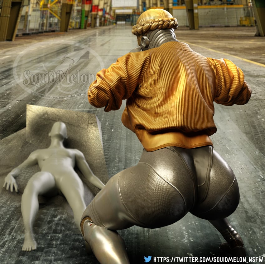 1boy 1girls 3d anon ass ass_focus athletic_female atomic_heart ballerina big_dom_small_sub butt defeated dominant_female duo exhausted faceless_character female_focus huge_ass huge_butt huge_thighs imminent_death jacket left_(atomic_heart) leotard meme metallic_body robot robot_girl robot_humanoid russian shiny_skin short_hair size_difference squatting squidmelon textless the_twins_(atomic_heart) thick thick_ass thick_thighs think_mark_think!