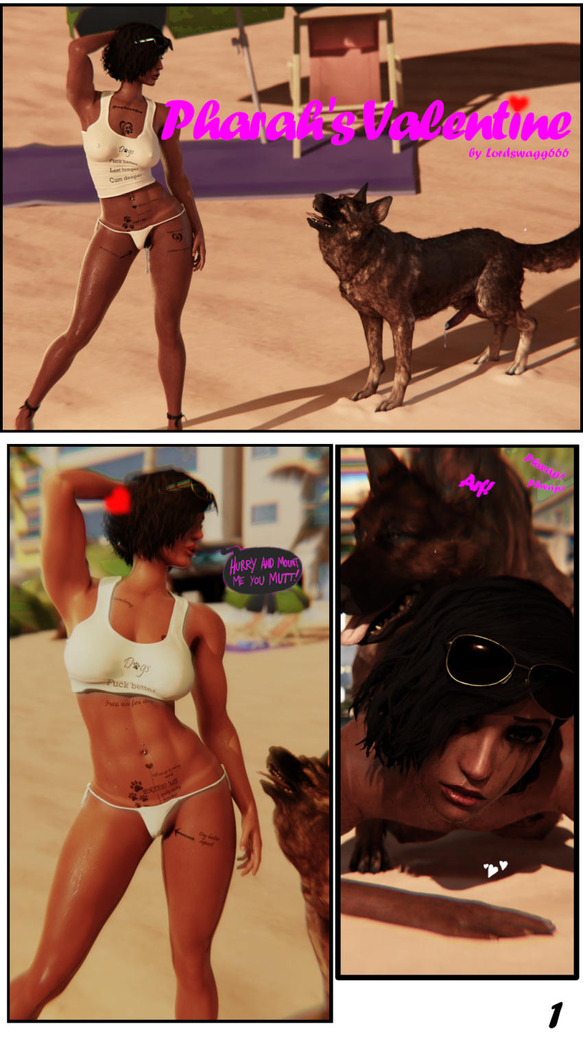 3d being_watched bent_over bestiality blender canine doggy_style dominant_feral exhibitionism female female_human/male_feral female_on_feral femsub feral feral_on_female feral_penetrating implied_penetration looking_pleasured lordswagg666 maledom overwatch panties_down pharah public_bestiality public_nudity public_sex sex tattoos zoophilia