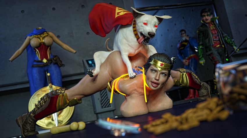 1animal 1dog 3d 3d_(artwork) 3d_render adult bigger_female breasts canine canine_penis celebrity creampie danp danp3d daz_studio dc dc_comics dcau dog dog_collar doggy_style doggystyle erection female_penetrated feral feral_on_female feral_penetrating gal_gadot hairy_pussy happy happy_female happy_sex hi_res high_quality high_resolution highres huge_breasts justice_league knot knotted_penis knotting krypto krypto_the_superdog kryptonian lasso_of_truth mature mature_female milf nude nude_female older_female open_clothes open_clothing open_topwear penetration penetration_from_behind penis penis_in_pussy pussy raped_female raped_girl red_nails sex size_difference straight_sex superhero superheroine superman superman_(series) wonder_woman wonder_woman_(series) zoophila