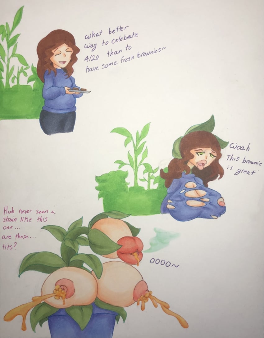 1girls :>= big_breasts big_lips big_lips_no_eyes breasts dawning-mars expansion female female_only fuckplant large_breasts long_lips marijuana plant plant_girl potted_plant sketch succplant suck_and_fuck suckplant transformation transformation_by_substance weed