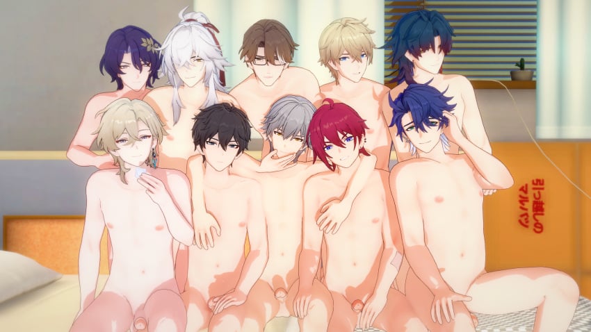 10boys 3d aventurine_(honkai:_star_rail) black_hair blade_(honkai:_star_rail) blonde_hair blue_hair brown_hair caelus_(honkai:_star_rail) dan_heng dan_hung dr._ratio_(honkai:_star_rail) fully_nude gay gepard_(honkai:_star_rail) gray_hair harem honkai:_star_rail jing_yuan koikatsu luka_(honkai:_star_rail) male male_only naked purple_hair red_hair sampo_(honkai_star_rail) self_upload tagme welt_yang_(honkai:_star_rail) white_hair yaoi