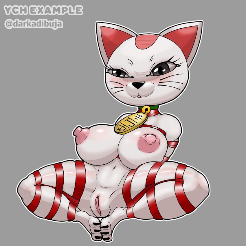 bondage catgirl dandadan darkadibuja female nude shortstack turbo_granny_(dandadan) ych