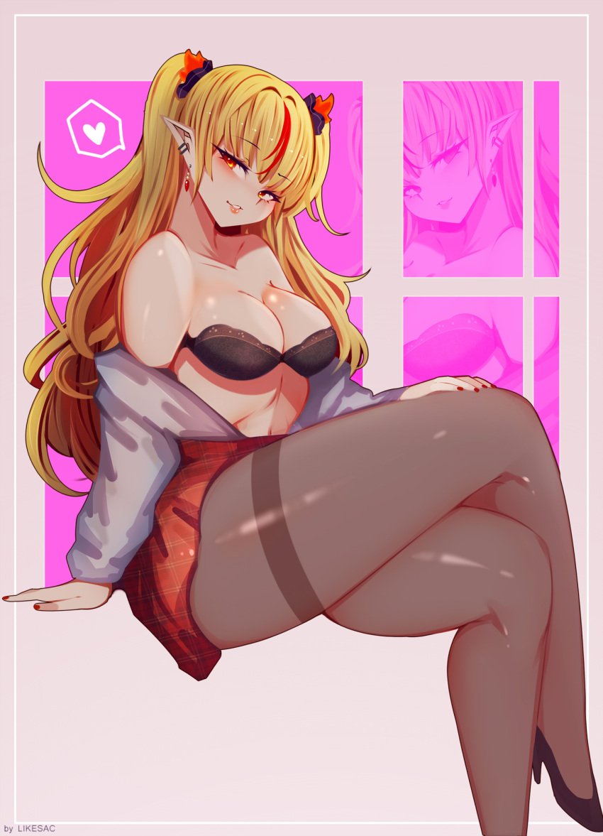 blonde_hair eternals_(idol_corp) female female_only hag idol_corp long_hair necromancer nude nude_female pointy_ears red_eyes ruby_runeheart small_breasts solo witch young