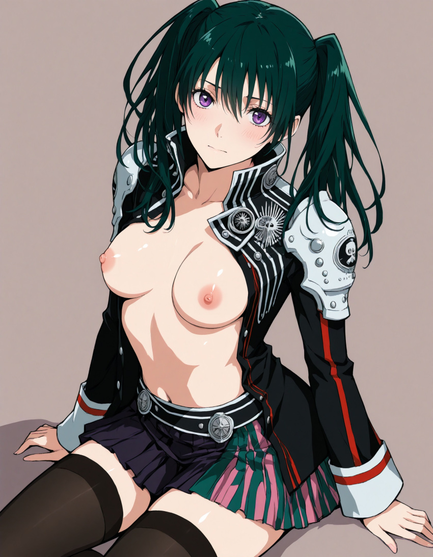 ai_generated blush d.gray-man lenalee_lee medium_breasts nipples