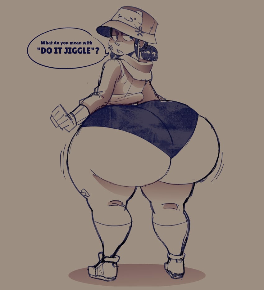 1girls angry ass_body big_ass big_butt big_thighs bottom_heavy brawl_stars elpiromanias english_text female huge_ass huge_butt huge_thighs jacky_(brawl_stars) jiggle jiggling_ass supercell tagme