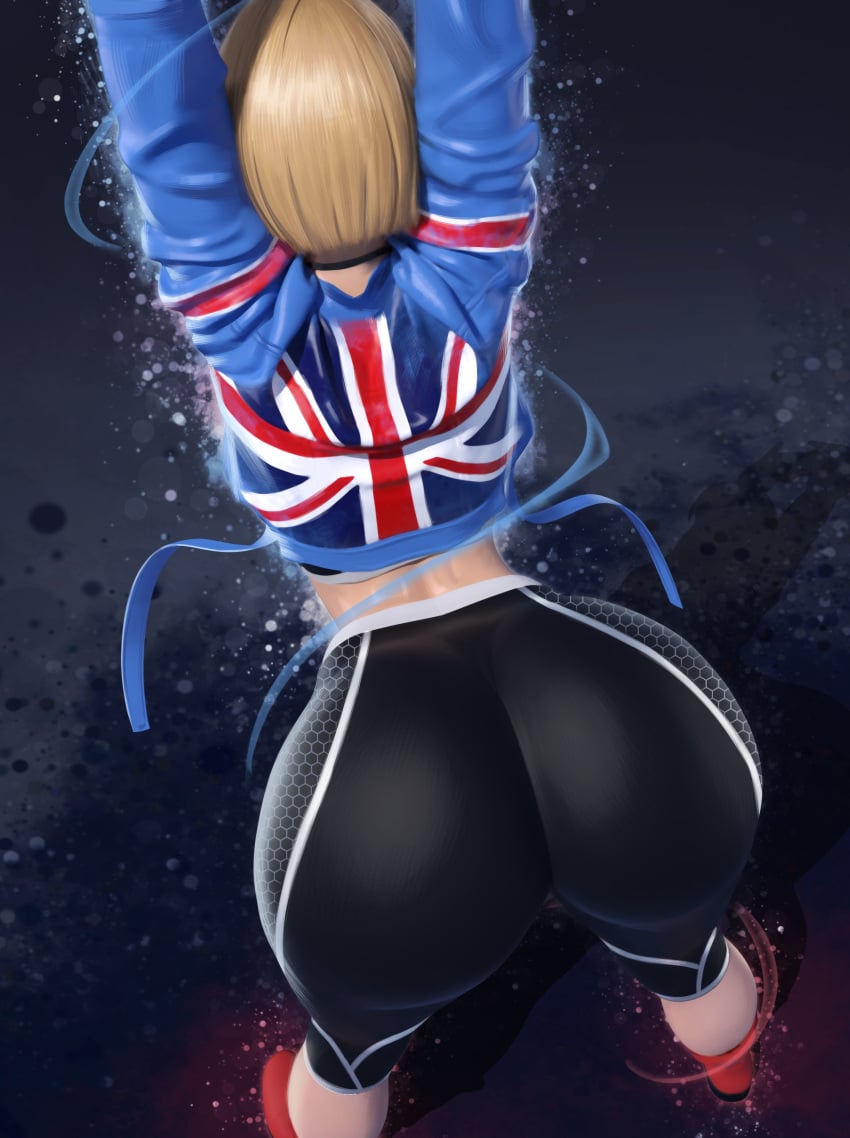 1girls 3d ass back_view big_ass big_butt bubble_ass bubble_butt cammy_white capcom dat_ass fat_ass fat_butt female female_only fully_clothed huge_ass huge_butt popogori solo street_fighter street_fighter_6 thick_ass throwing_it_back yoga_pants