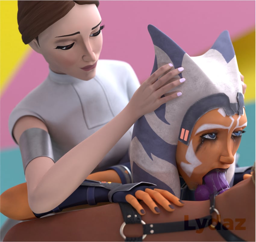 3d 3girls ahsoka_tano airress3d_(3d-modeller) alien_girl assisted_deepthroat blowjob choking clone_wars crying deepthroat depressed drool drooling drooling_onto_other female female_only hand_on_head helping_hand looking_at_partner looking_back looking_up lydaz mascara_tears messy multiple_girls oral padme_amidala running_mascara sad saliva saliva_string saliva_trail sex_toy sloppy sloppy_blowjob star_wars star_wars:_the_clone_wars strap-on tears the_clone_wars:_season_seven threesome togruta torture yuri