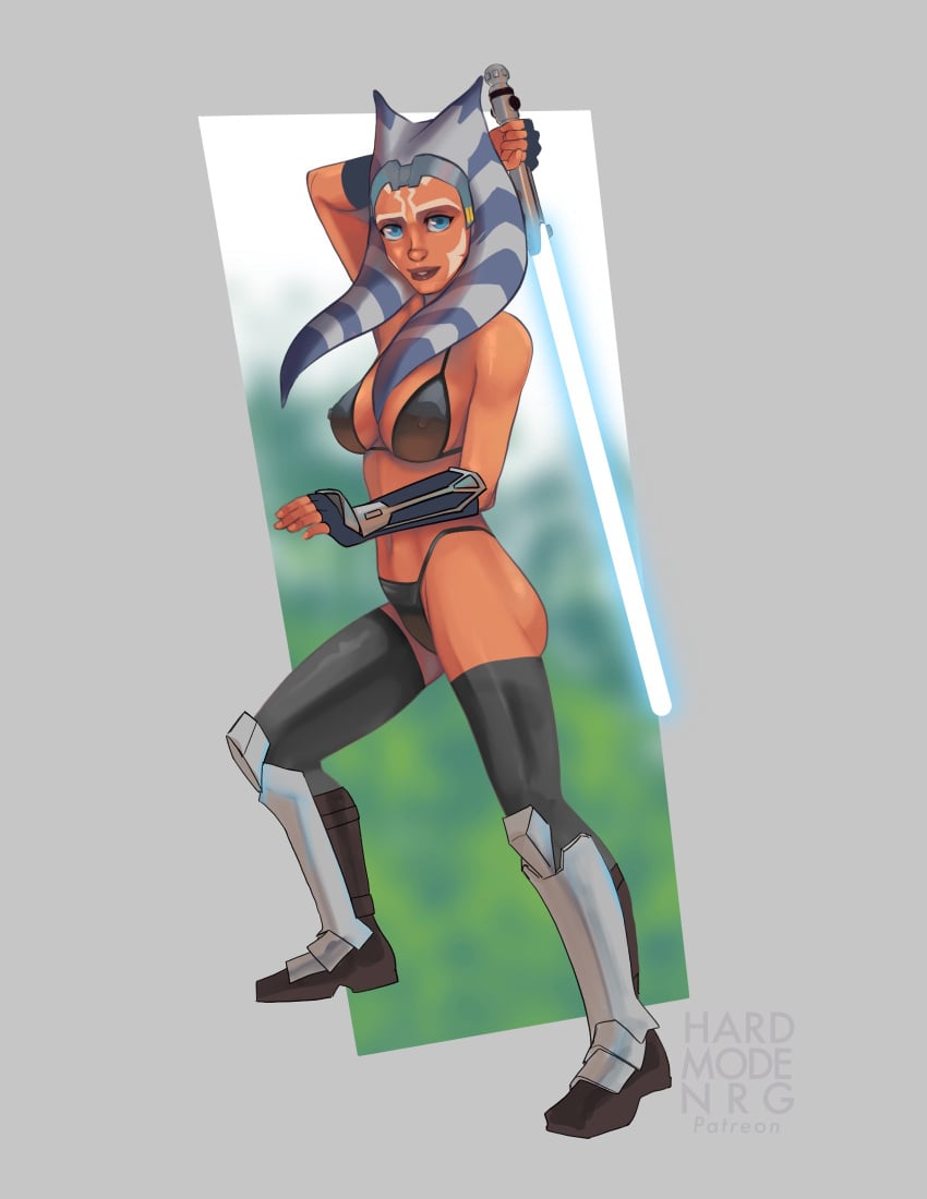 1girls 2d ahsoka_tano female female_only hardmodenrg orange-skinned_female orange_skin solo star_wars star_wars:_the_clone_wars tagme the_clone_wars:_season_seven togruta