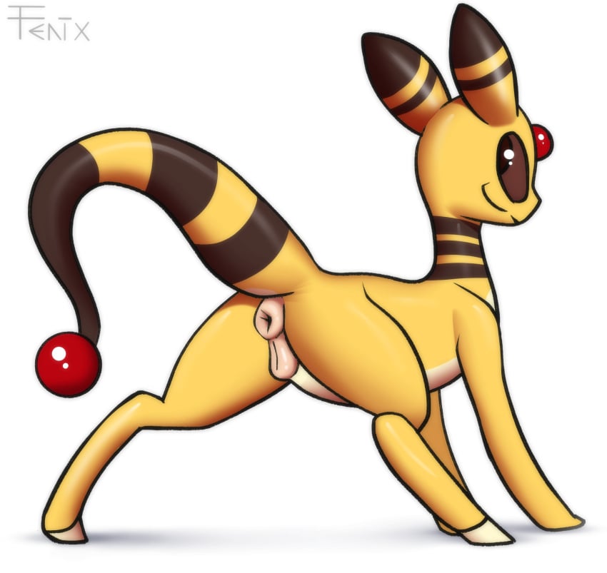 all_fours ampharos anus ass bellewether_(ampharos) female fenixdust feral generation_2_pokemon genitals hi_res looking_back nintendo plump_labia pokemon pokemon_(species) presenting presenting_hindquarters puffy_anus pussy quadruped solo