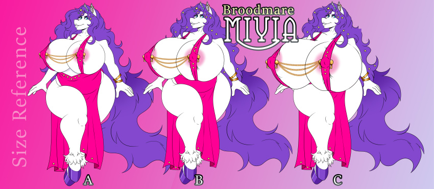 absurd_res anthro areola big_breasts breast_expansion breast_squish breasts breeder broodmare chain_jewelry clothed clothing damoart ear_piercing equid equine erect_nipples expansion expansion_sequence exposed_breasts female growth_sequence hair hi_res hooves horse huge_breasts hyper hyper_breasts jewelry long_hair mammal mature_female miyia_broodmare model_sheet nipple_chain nipple_piercing nipple_ring nipples overweight overweight_anthro overweight_female piercing purple_hair ring_piercing solo squish straining_clothing thick_thighs volumptuous white_body wide_hips