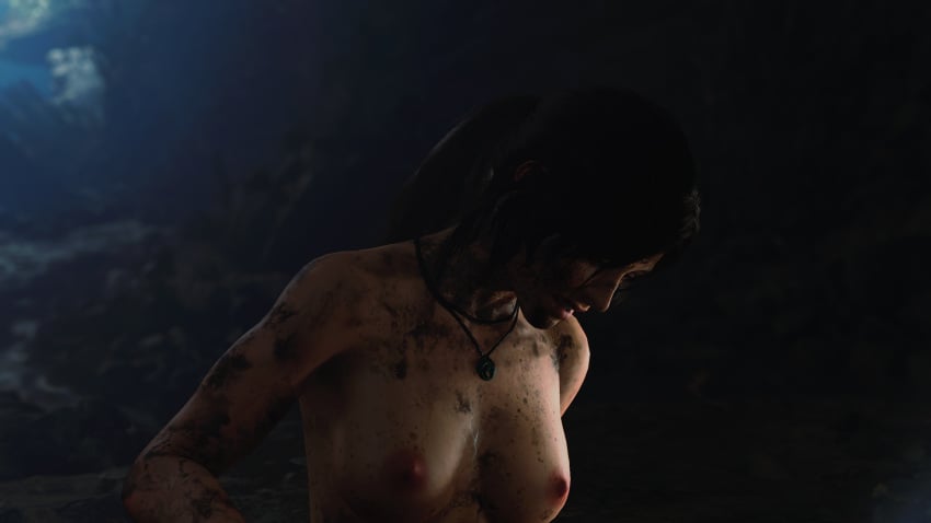 3d dirty faith103 game_screenshot lara_croft mod nude nude_female nude_mod solo tomb_raider