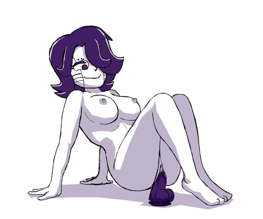black_hair completely_nude completely_nude_female dildo dildo_insertion female female_masturbation full_body hair_over_one_eye lisnotsfw masturbation mettaton mettaton_ex naked naked_female robot robot_girl robot_humanoid tagme toby_fox undertale undertale_(series) white_body white_skin