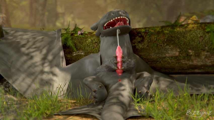 16:9 2023 3d_(artwork) animal_genitalia animal_penis anus bizzyniz black_body black_scales bodily_fluids closed_eyes cum cum_on_face cum_on_self detailed digital_media_(artwork) dragon dreamworks drooling ejaculation forest genital_fluids genitals grass hi_res how_to_train_your_dragon leaning leaning_back leaning_on_tree lying male masturbation on_back orgasm outside penile penile_masturbation penis plant red_anus red_penis rock saliva saliva_on_tongue saliva_string scales signature solo spread_wings tail teeth tongue tongue_out toothless tree watermark widescreen wings