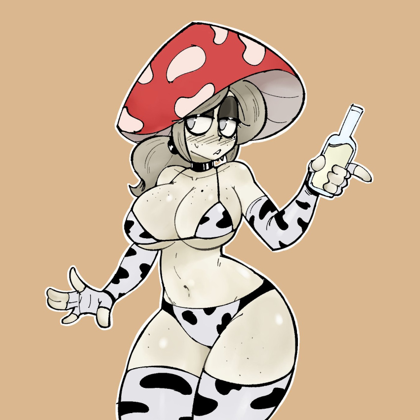 cow_girl fungi garp_sand mom_(garp_sand) mushroom_humanoid original_character tagme