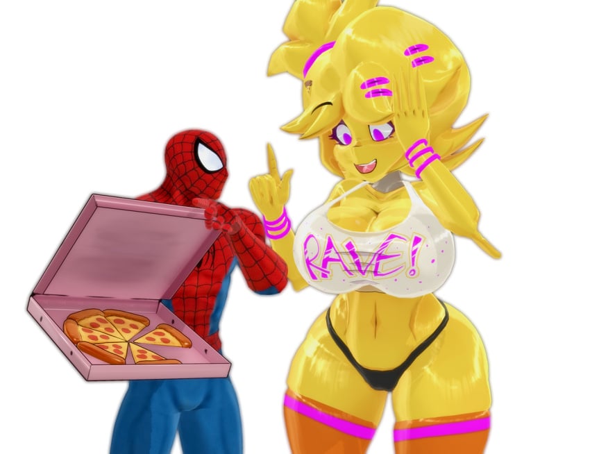 1boy 1boy1girl 1girls 3d 3d_(artwork) anthro big_breasts breasts busty cally3d chica_(cally3d) chica_(fnaf) chicken chiku chiku_(cryptia) clazzey cleavage crossmmd crossover cryptiacurves eyelashes eyes fazclaire's_nightclub female five_nights_at_freddy's fnaf fredina's_nightclub hero hourglass_figure huge_breasts human humanoid josugomezofficialnew large_breasts legs male male/female marvel marvel_comics peter_parker samzan scottgames spider-man spider-man_(series) straight superhero thick thick_legs thick_thighs thighs voluptuous yellow-skinned_female yellow_body yellow_hair yellow_skin