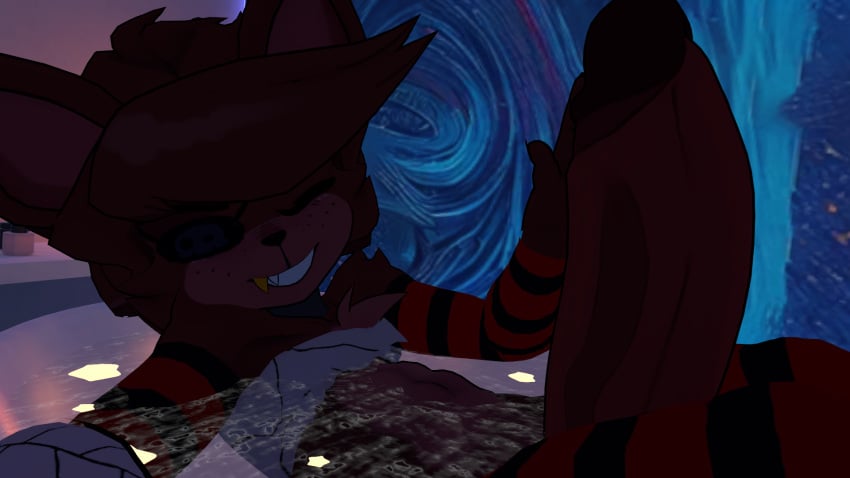 cock_out femboy fexa fexa_(cally3d) five_nights_at_freddy's foxy_(cally3d) foxy_(fnaf) in_tub male_only naked_femboy ready_to_fuck vrchat vrchat_avatar