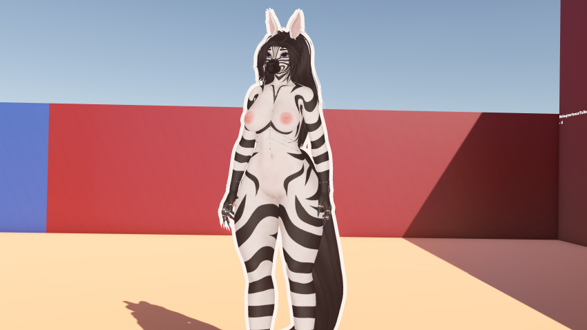 anthro female furry paper papervrc solo vrchat vrchat_avatar