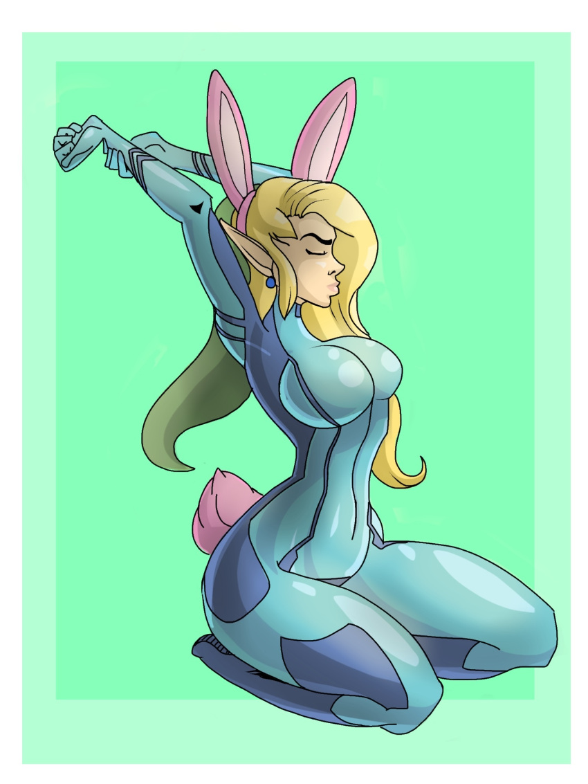 bunny_ears bunny_hood genderbend genderswap latex link metroid rabbit_ears rule_63 sampleguy samus_aran_(cosplay) the_legend_of_zelda