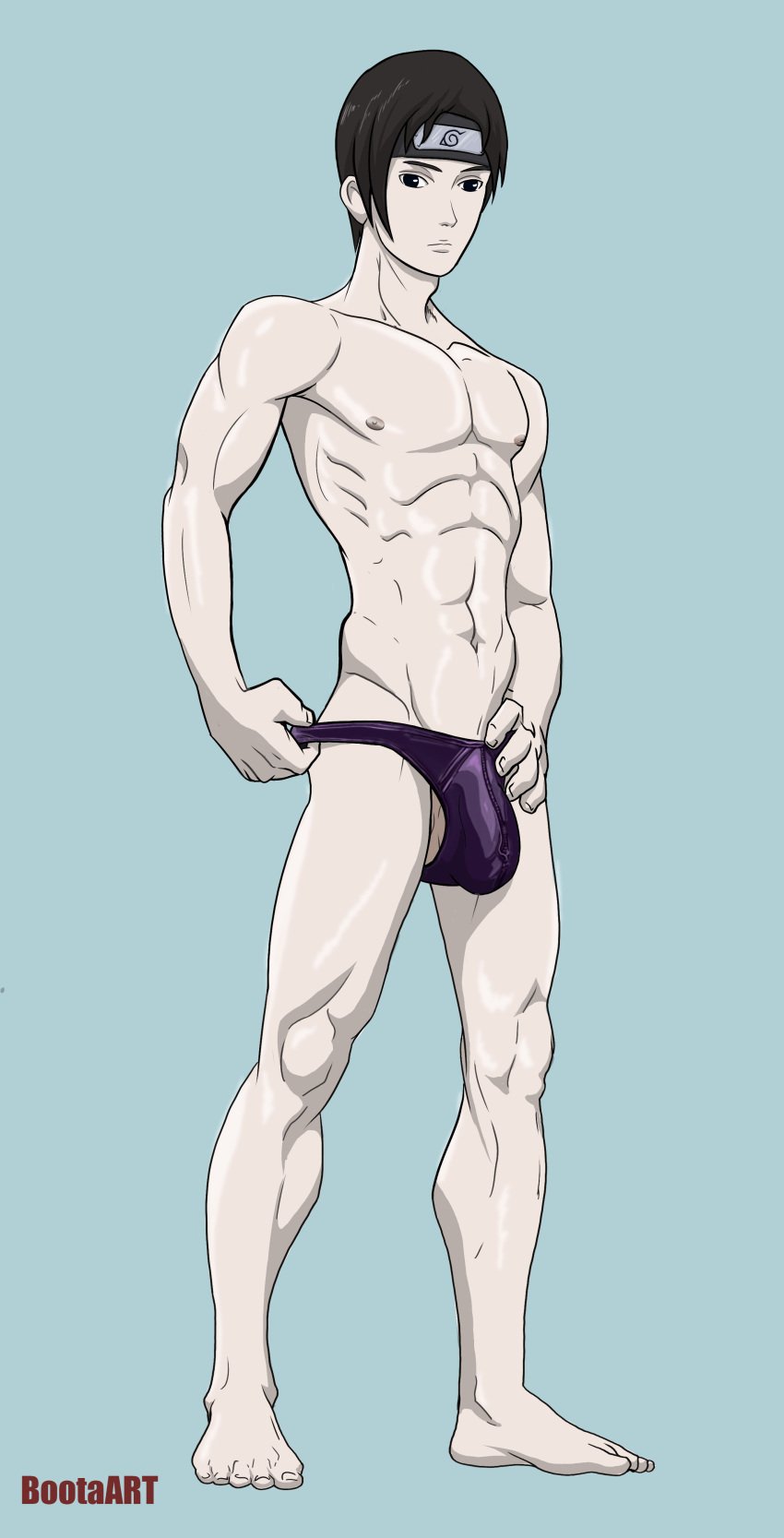 bootaart male male_only naruto naruto_shippuden sai underwear underwear_only