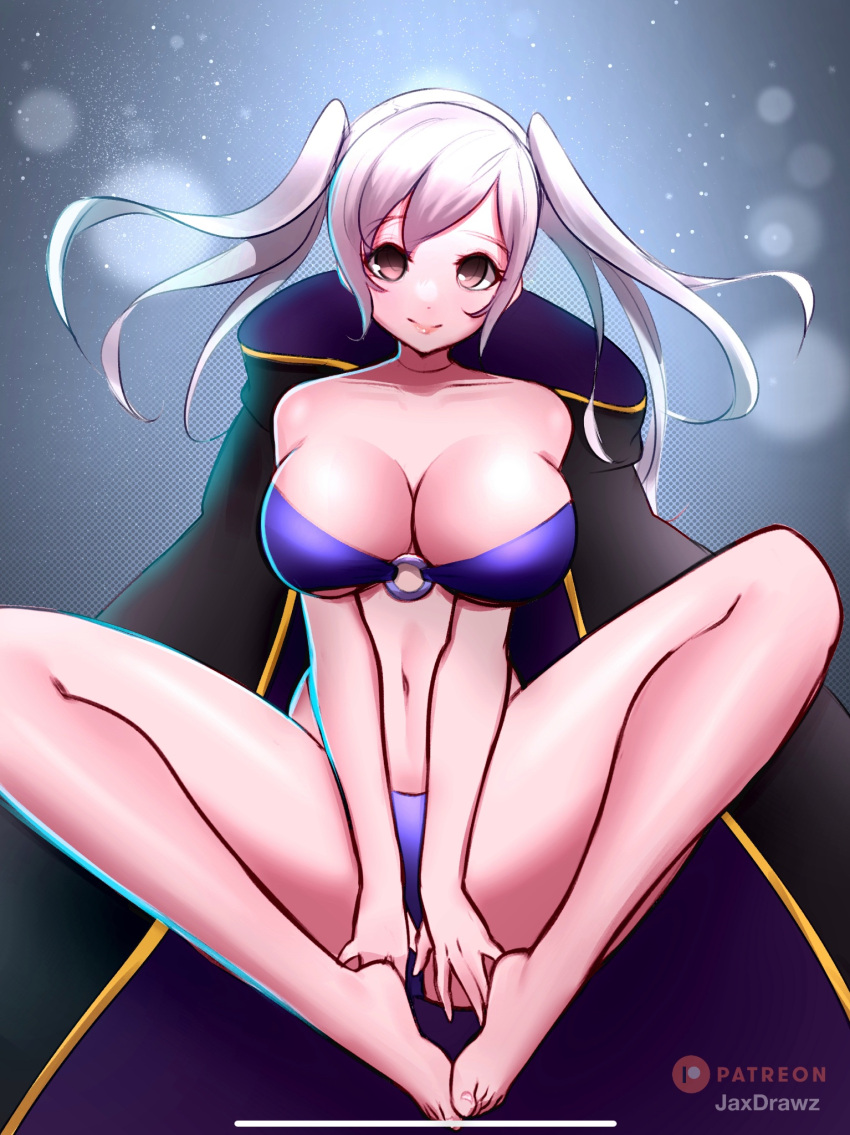 alternate_costume bikini breasts female female_only fire_emblem fire_emblem_awakening fire_emblem_heroes jaxartdump looking_at_viewer nintendo official_alternate_costume purple_bikini purple_swimsuit robin_(female)_(summer)_(fire_emblem) robin_(fire_emblem) robin_(fire_emblem)_(female) solo swimsuit