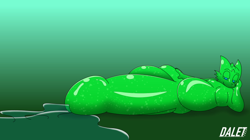 absurd_res anthro balls bedroom_eyes belly big_balls big_belly big_penis blue_eyes bodily_fluids daletfours dominant dragon excessive_genital_fluids excessive_precum genital_fluids genitals glistening glistening_body goo_creature goo_dragon gradient_background green_body hand_on_leg hand_on_own_leg hand_on_own_thigh hand_on_thigh hi_res honeydew_(daletfours) huge_balls huge_cock hyper hyper_balls hyper_genitalia hyper_penis looking_at_viewer lying male moobs narrowed_eyes on_side overweight overweight_male penis precum precum_pool precum_squirt seductive simple_background smile solo