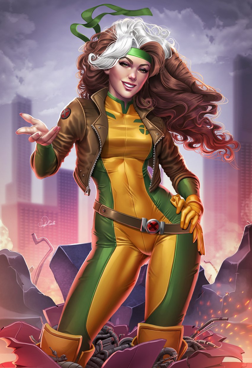 brown_hair douglas_bicalho green_eyes looking_at_viewer marvel marvel_comics rogue_(x-men) sfw sfw_version x-men