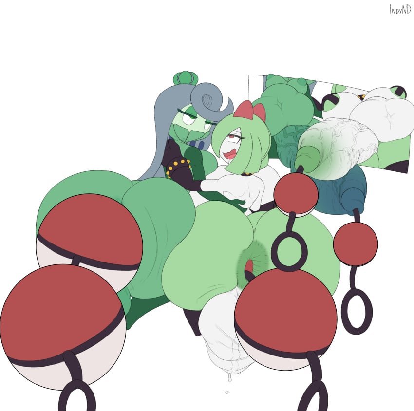 2futas absurd_res anal anal_beads anus areola ass balls big_balls big_breasts big_butt big_penis bottle breasts duo erection futa_only futa_urethral_insertion futanari generation_3_pokemon generation_7_pokemon genitals giant_anal_beads gigantic_anal_beads green_areola green_body green_eyes gynomorph hammerspace hi_res huge_anal_beads huge_ass huge_balls huge_cock humanoid humanoid_penis hyper_anal_beads indynd intersex kirlia kirlia_(kenny3901) large_anal_beads large_insertion nintendo nipple_tape nipples nude pasties penis poke_ball_insertion pokeball_anal_beads pokeball_in_ass pokemon pokemon_(species) red_eyes sex_toy simple_background stomach_bulge tagme tape thick_thighs tsareena tsareena_(kenny3901) urethral urethral_beads urethral_bulge urethral_insertion vein veiny_penis white_background wide_hips