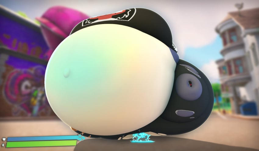 big_belly bloated_belly fat fortnite huge_belly hyper hyper_belly hyper_inflation inflated_belly inflation inflation_fetish meow_skulls_(fortnite) not_person420 person-420 ripped_clothing shield_keg spherical_inflation sunken_limbs