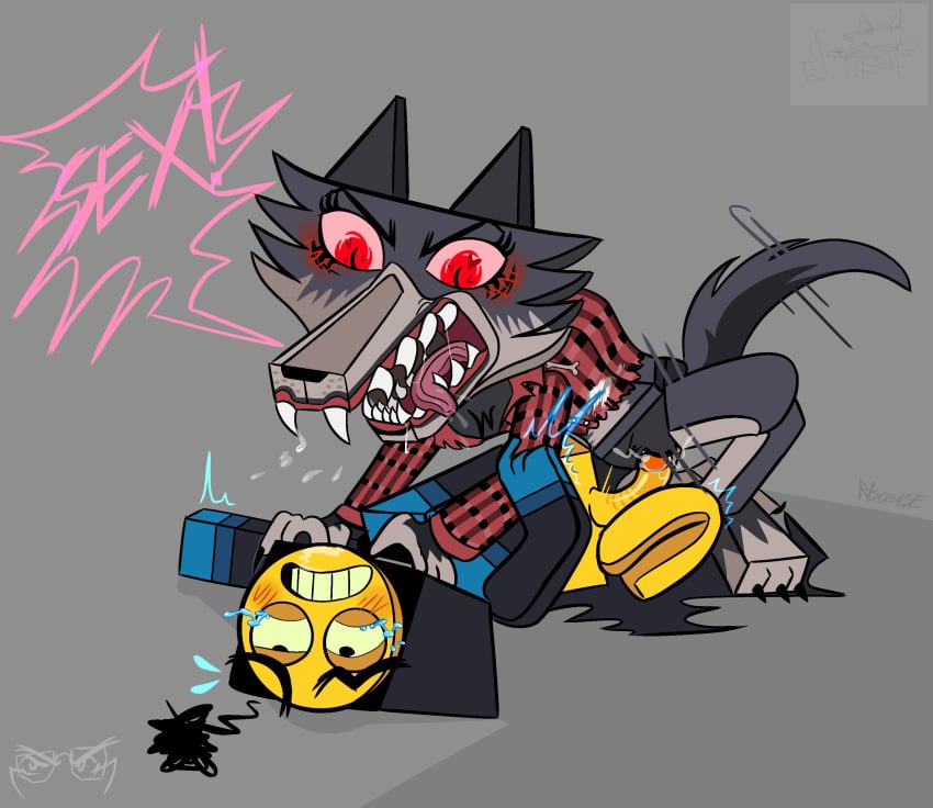 annoyed_expression beast_(risobase) blush dialogue_bubble lego_minifigure male male_rape_victim master_frown non_consensual oc original_character pink_text salvia tagme unikitty!