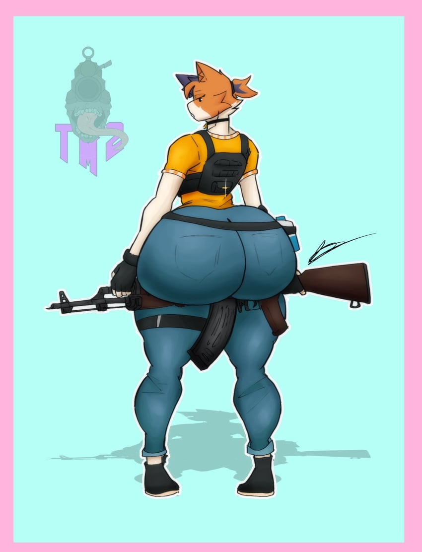 big_ass big_breasts cate_meowdy_(fortnite) from_behind tagme