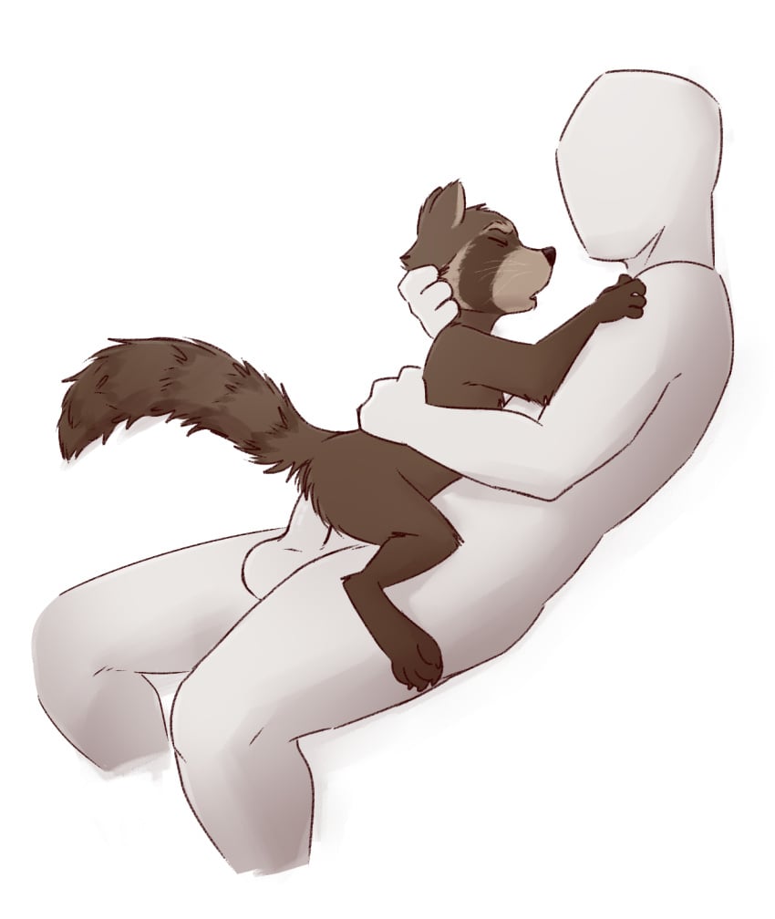 2021 4_fingers anal anal_sex anon anthro anthro_on_top anthro_penetrated balls biped black_nose brown_body brown_fur closed_eyes digital_media_(artwork) duo embrace erection faceless_character faceless_human faceless_male facial_markings feet fingers fluffy fluffy_tail from_front_position fur genitals guardians_of_the_galaxy head_markings hi_res human human_on_anthro human_on_bottom human_penetrating human_penetrating_anthro interspecies iztli larger_human larger_male male male/male male_on_anthro male_on_bottom male_on_human male_on_top male_only male_penetrated male_penetrating male_penetrating_male mammal markings marvel mask_(marking) mastery_position multicolored_body multicolored_fur nude on_bottom on_top penetration penile penile_penetration penis penis_in_ass plantigrade procyonid raccoon ring_(marking) ringtail rocket_raccoon sex shaded short_male side_view simple_background size_difference smaller_anthro smaller_male smaller_penetrated tail tail_markings toes white_background white_ear_tips white_muzzle