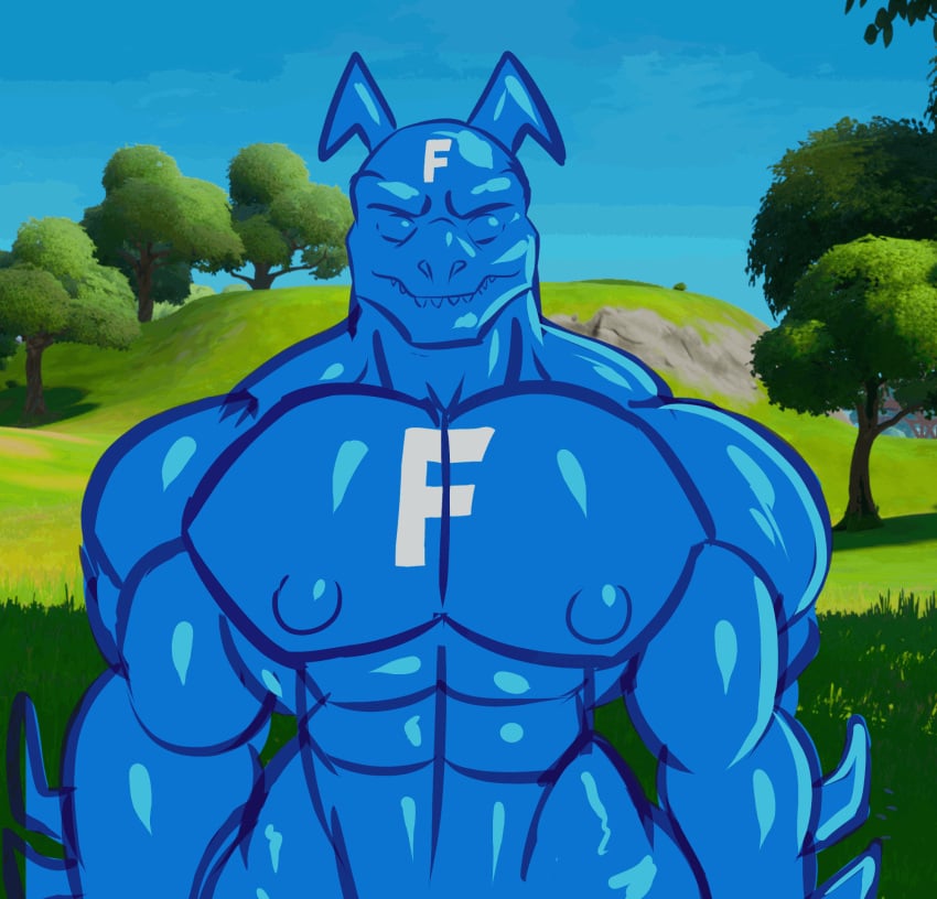 animated anthro blue_body chest_tattoo clothing dragon drone dronesuit epic_games flexing flexing_muscles flexing_pecs fortnite hi_res hybrid_(fortnite) latex male male_only muscular muscular_male nipple_outline nipples pecs pectoral_bulge rubber rubber_clothing rubber_suit scalie short_playtime solo solo_focus tattoo tiburalgo tight_clothing