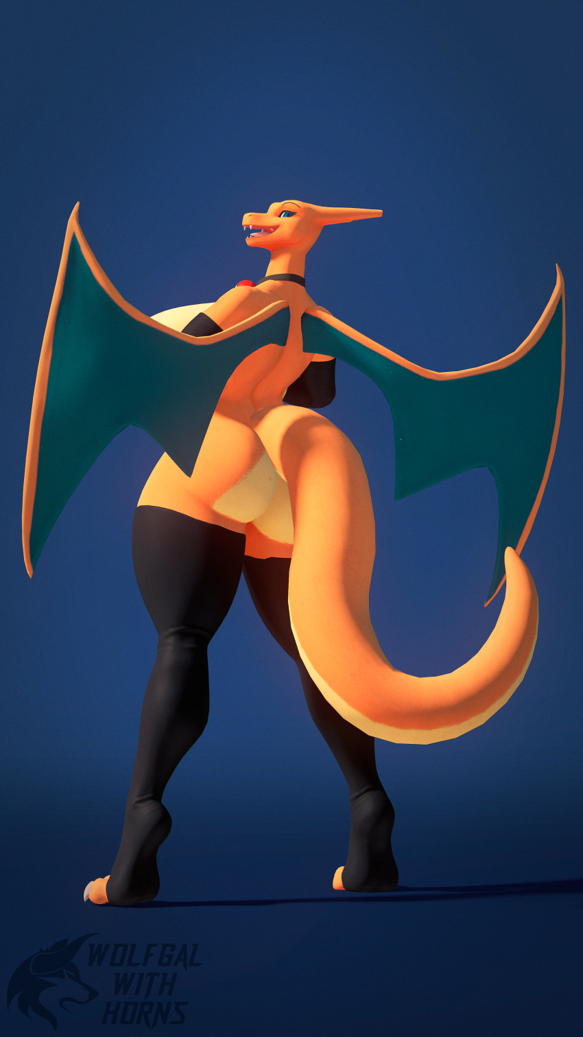 charizard dragon dragon_girl female female_focus female_only ludexus mostly_nude nintendo pokémon_(species) pokemon pokemon_(species) valorlynz