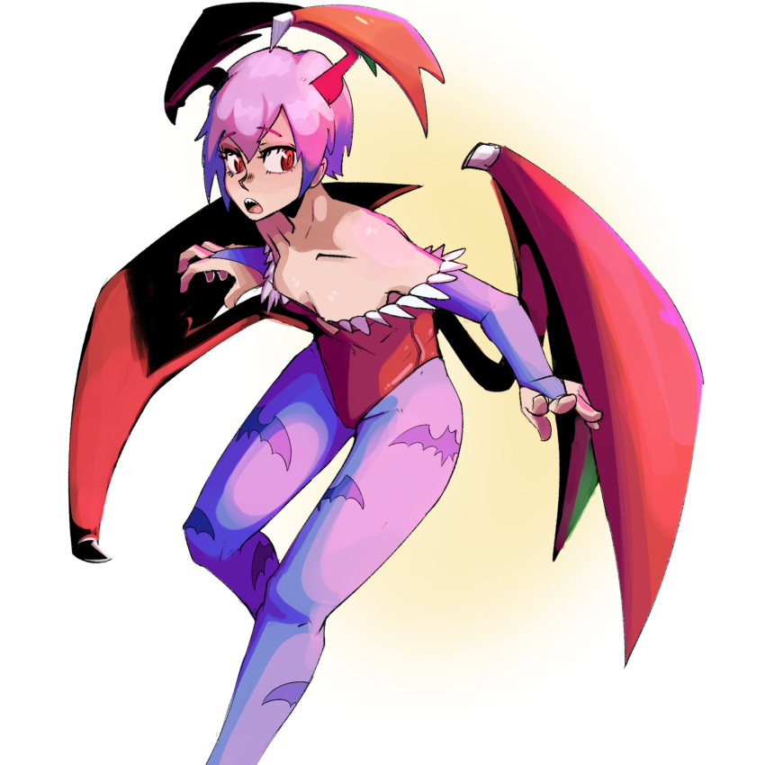 clothing cupperexe cupperunchained darkstalkers flat_chest lilith_aensland succubus wings