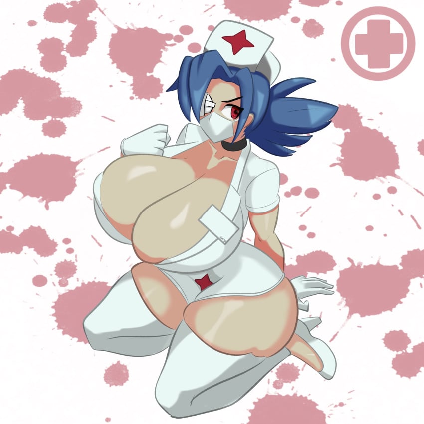 1girls rodgewp skullgirls thick_thighs valentine_(skullgirls)