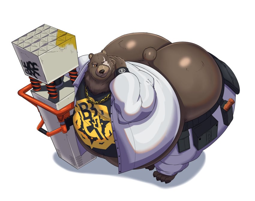 ass_cleavage bear ben_bigger big_ass big_ass_(male) big_butt huge_ass huge_butt male male_only megacoolbear_(artist)