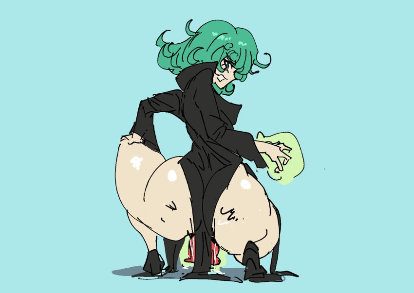 1girls bathsalts1 big_ass bottom_heavy child_bearing_hips dildo dumptruck_ass green_hair huge_ass one-punch_man pear-shaped_figure pear_shaped pear_shaped_female small_breasts tagme tatsumaki thick_thighs thunder_thighs wide_hips