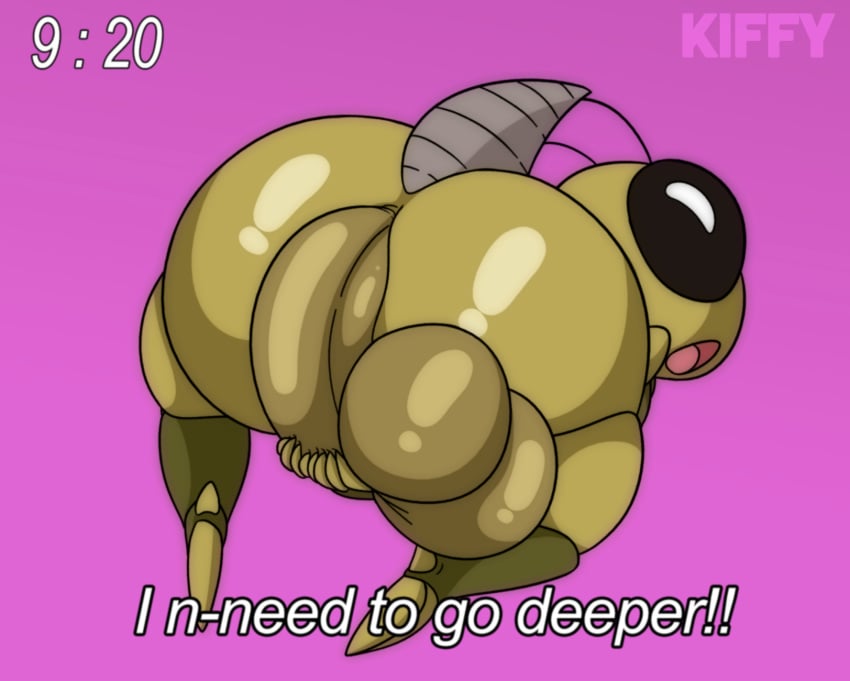 anal anal_sex antennae_(anatomy) anthro arthropod ass autopenetration balls bent_over big_balls big_butt big_penis closed_eyes cricket dragon_ball dragon_ball_z english_text exclamation_point genitals gregory_(dragon_ball) hi_res huge_balls huge_butt huge_cock insects kiffy_(artist) kneeling male masturbation nude open_mouth orthopterid penetration penis penis_in_own_ass solo text thick_thighs